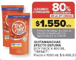 Carrefour Trenet quitamanchas efecto espuma oferta