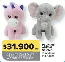 Carrefour Peluche animal oferta