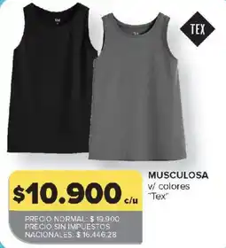 Carrefour Tex musculosa oferta