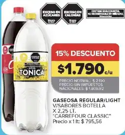 Carrefour Carrefour classic agua tonica oferta
