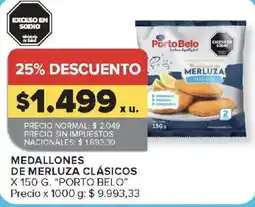 Carrefour Porto belo medallones de merluza clásicos oferta