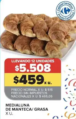 Carrefour Carrefour medialuna de manteca/grasa oferta