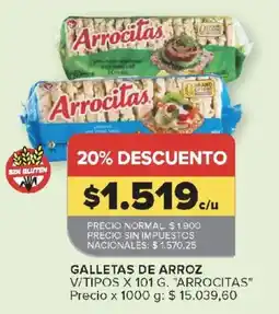 Carrefour Arrocitas galletas de arroz oferta