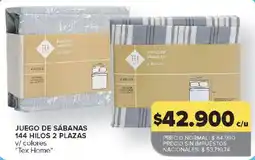 Carrefour Tex home juego de sábanas oferta