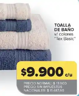 Carrefour Tex Basic toalla de baño oferta