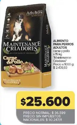 Carrefour Maintenance criadores carne y pollo oferta