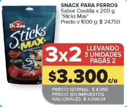 Carrefour Dr. Zoo sticks max oferta