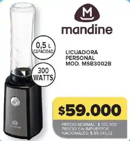 Carrefour Mandine licuadora personal oferta
