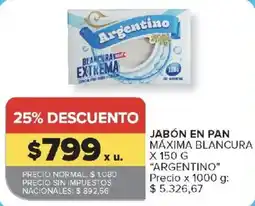 Carrefour Argentino jabón en pan oferta