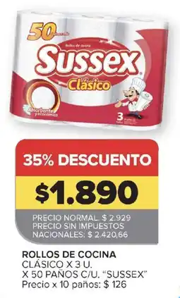Carrefour Sussex rollos de cocina clásico oferta