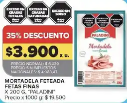 Carrefour Paladini mortadela fetas finas oferta