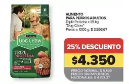 Carrefour Dog Chow triple proteina oferta