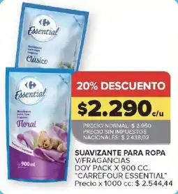 Carrefour Carrefour essential suavizante para ropa oferta