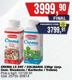 Maxiconsumo Crema ls ent / culinaria oferta
