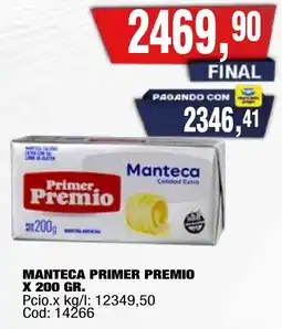 Maxiconsumo Primer premio manteca oferta