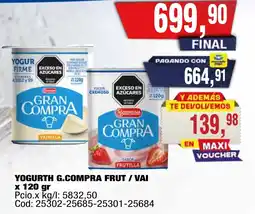 Maxiconsumo Gran compra yogur oferta