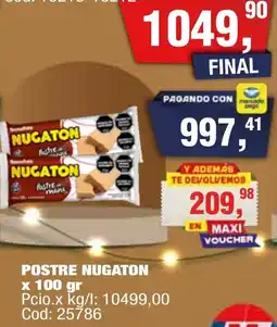 Maxiconsumo Nugaton postre oferta