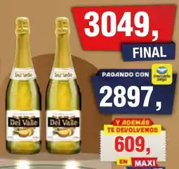 Maxiconsumo Del Valle vino espumoso oferta