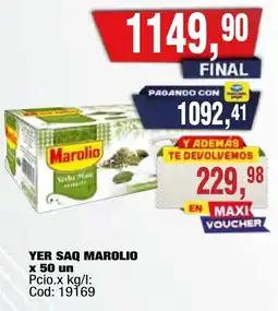 Maxiconsumo Marolio yerba mate oferta