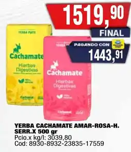 Maxiconsumo Cachamate hierbas digestivas oferta