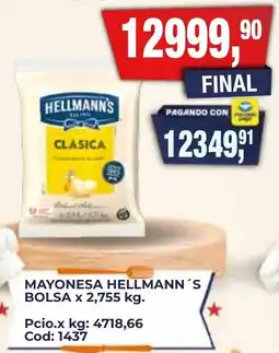 Maxiconsumo Hellmann's mayonesa clasica oferta