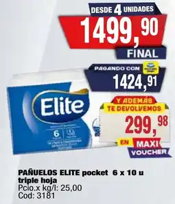 Maxiconsumo Elite pañuelos pocket oferta