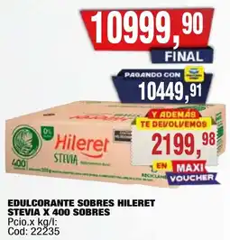 Maxiconsumo Hileret edulcorante sobres oferta