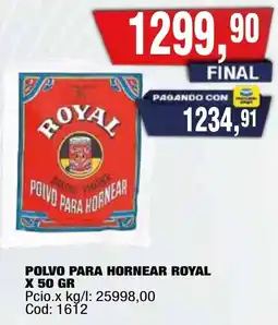 Maxiconsumo Royal polvo para hornear oferta