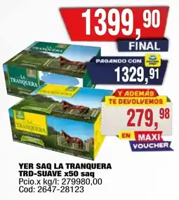 Maxiconsumo La tranquera yer saq oferta