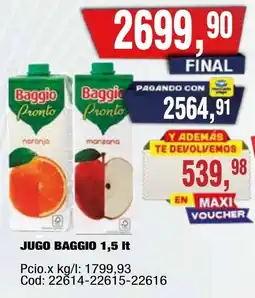 Maxiconsumo Baggio jugo pronto oferta