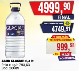 Maxiconsumo Glaciar agua oferta