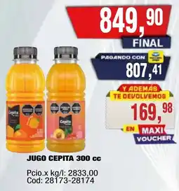 Maxiconsumo Cepita jugo 300 cc oferta