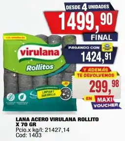 Maxiconsumo Virulana rollitos oferta