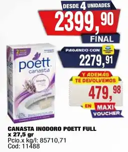 Maxiconsumo Poett canasta oferta