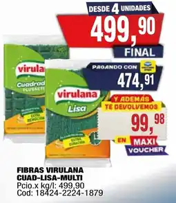 Maxiconsumo Virulana fibras cuad-lisa-multi oferta