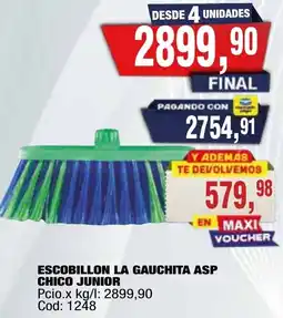 Maxiconsumo Chico junior escobillon la gauchita asp oferta