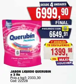 Maxiconsumo Querubín líquido para lavar ropa oferta