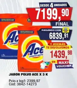 Maxiconsumo Ace jabon polvo oferta