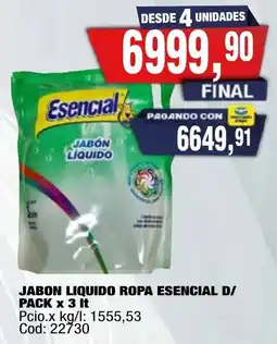 Maxiconsumo Esencial jabon liquido oferta