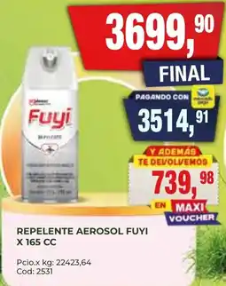 Maxiconsumo Fuyi repelente oferta