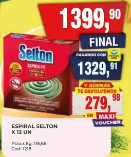 Maxiconsumo Selton espiral oferta