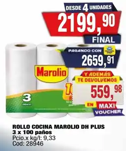 Maxiconsumo Marolio rollo cocina dh plus oferta
