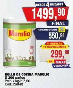 Maxiconsumo Marolio rollo de cocina oferta
