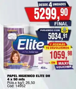 Maxiconsumo Elite papel higienico dh oferta