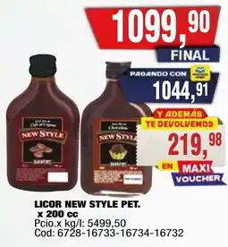 Maxiconsumo New style licor oferta