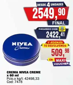 Maxiconsumo Nivea crema oferta
