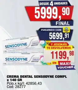 Maxiconsumo Sensodyne crema dental compl oferta