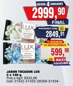 Maxiconsumo Lux jabon tocadador oferta