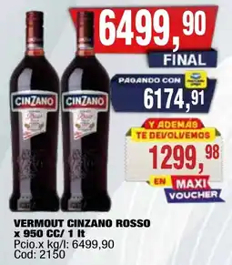 Maxiconsumo Cinzano vermouth cinzano rosso oferta