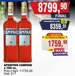 Maxiconsumo Campari aperitivo oferta